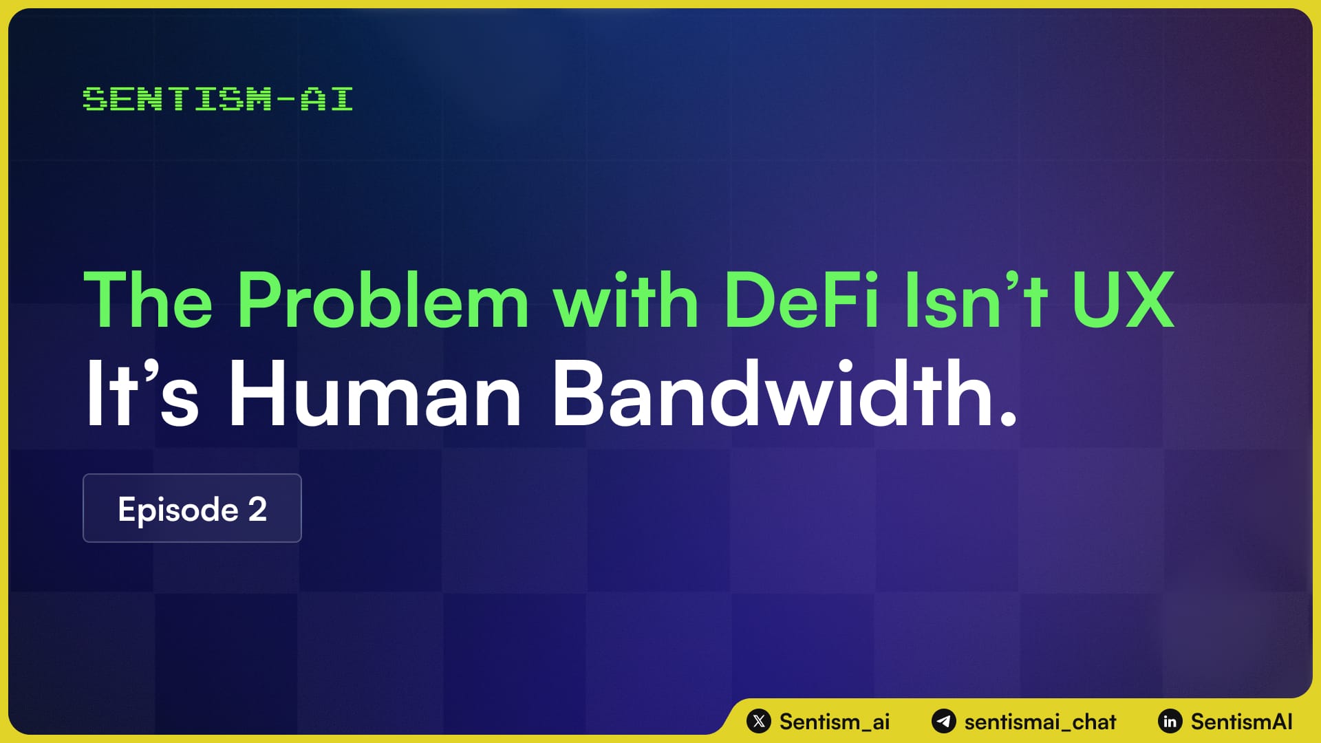 The Problem with DeFi Isn’t UX. It’s Human Bandwidth.